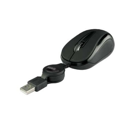 MOUSE EASY LINE OPTICO ALAMBRICO NEGRO