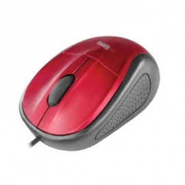 MOUSE EASY LINE OPTICO ALAMBRICO ROJO