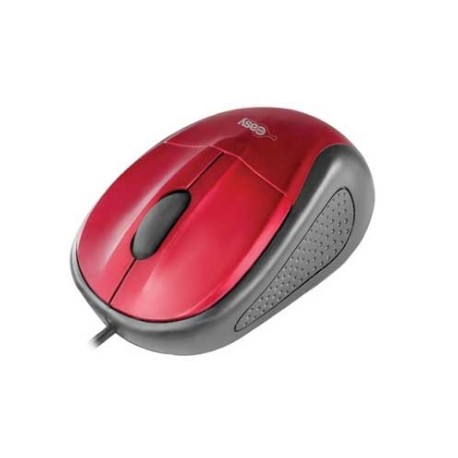 MOUSE EASY LINE OPTICO ALAMBRICO ROJO