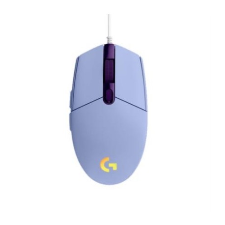 Mouse Logitech G203 LIGHTSYNC Gaming 8000 dpi 6 Botones Color Lila