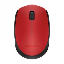 Mouse Logitech M170 Inalámbrico Plug and Play USB Color Rojo