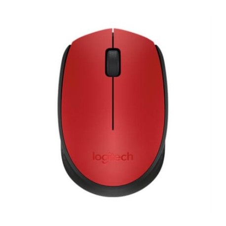 Mouse Logitech M170 Inalámbrico Plug and Play USB Color Rojo