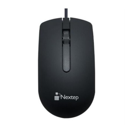 Mouse Nextep Alámbrico USB 1000 dpi Color Negro