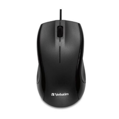 Mouse Verbatim Wired USB 1000 ppi Color Negro