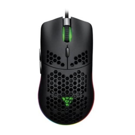 Mouse Vorago Game Factor MOG501 Ultralight Switch RGB 6200 dpi 6 Botones Color Negro