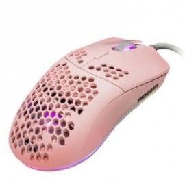 Mouse Vorago Game Factor MOG601 Ultralight RGB Sensor PMW3389 16000 dpi 7 Botones Color Rosa