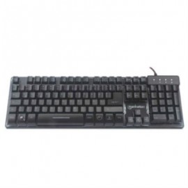 Teclado Gaming Manhattan USB 19 Teclas Multimedia Retroiluminación LED Color Negro