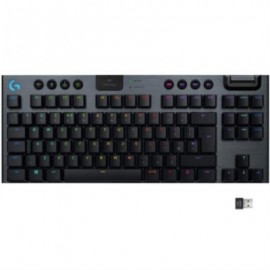 Teclado Logitech G915 TKL Mecánico RGB Inalámbrica Lightspeed Gaming sin Teclado Numérico Color Negro