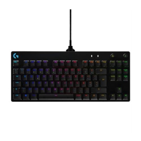 Teclado Logitech Mecánico Gaming Pro Iluminación RGB Color Negro