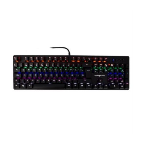 Teclado Mecánico Gamer Vorago Game Factor KBG400 USB Retroiluminado Switch Color Rojo