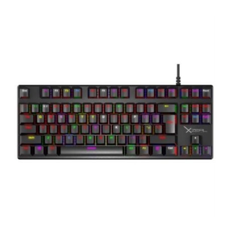 Teclado Mecánico Stylos Xzeal XZ1020 Gamer LED UBS 88 Teclas Color Negro