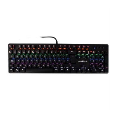 Teclado Mecánico Vorago Game Factor KBG400-RD Rainbow USB Rojo