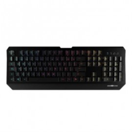 Teclado Vorago Game Factor KBG601 Mecánico Óptico USB RGB Color Negro