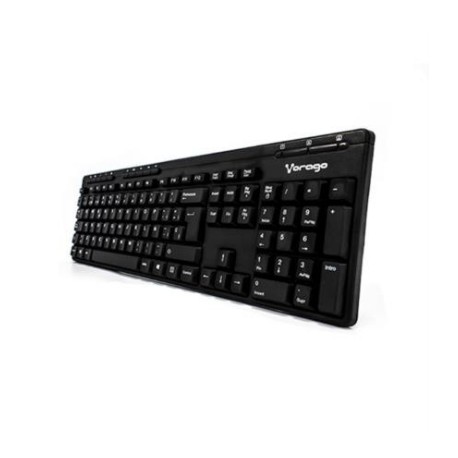 Teclado Vorago KB-202 Multimedia USB Color Negro