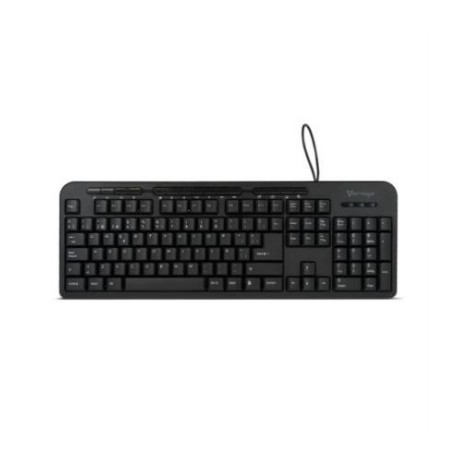 Teclado Vorago KB-204 Alámbrico Multimedia USB Color Negro