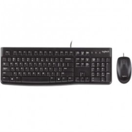 TECLADO Y MOUSE LOGITECH MK120 ALaMBRICO USB NEGRO