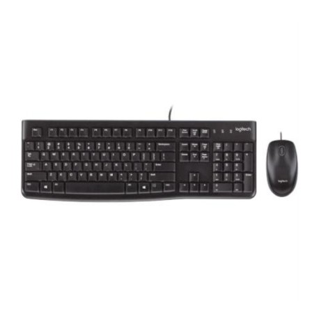 TECLADO Y MOUSE LOGITECH MK120 ALaMBRICO USB NEGRO