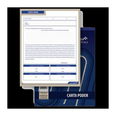 BLOCK ESTRELLA CARTA PODER 50 HJS
