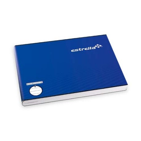 CUADERNO ESTRELLA ENGRAPADO ITALIANA BLANCO 100 HJS