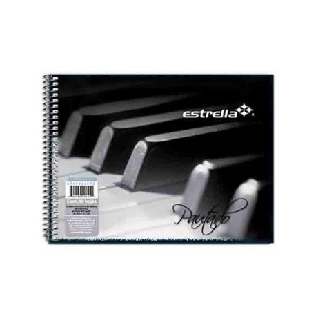 CUADERNO ESTRELLA PAUTADO ESPIRAL ITALIANA 50 HJS