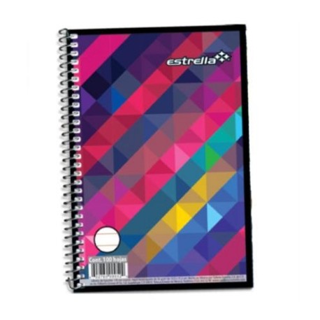 LIBRETA ESTRELLA 1/8 ESPIRAL RAYA 100 HJS