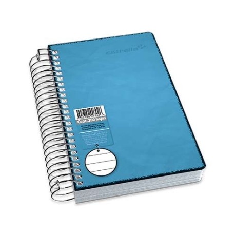 LIBRETA ESTRELLA 1/8 ESPIRAL RAYA 200 HJS