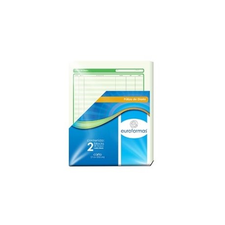 POLIZA DIARIO EUROFORMAS CARTA 50H 2 BLOCKS