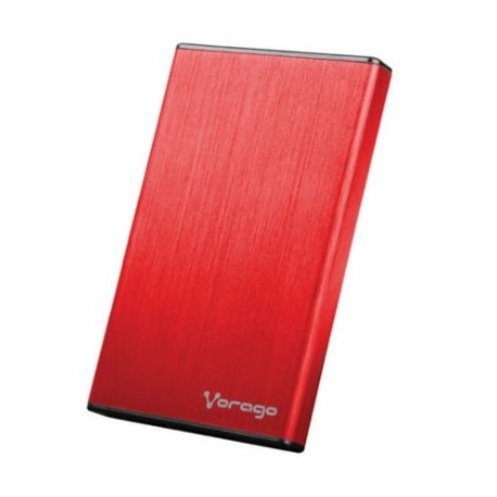 Enclosure Gabinete Vorago HDD-102 para SSD/HDD 2.5" SATA USB 2.0 Color Rojo