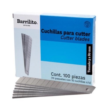Cuchillas Barrilito Repuesto Mediana Caja C/10 Tubos,CUCHILLAS FELLOWES P/CORTADORA NEUTRON 3 PACK SURTIDOS,CUTTER BACO CHICO C