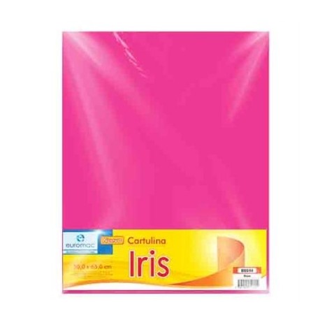 CARTULINA EUROMAC IRIS ROSA 50X65CM C/10