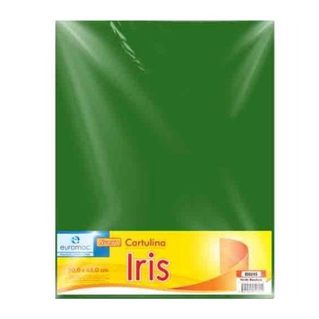 CARTULINA EUROMAC IRIS VDE BANDERA 50X65 C/10