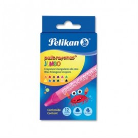 CRAYON PELIKAN TRIANGULAR JUMBO C/12