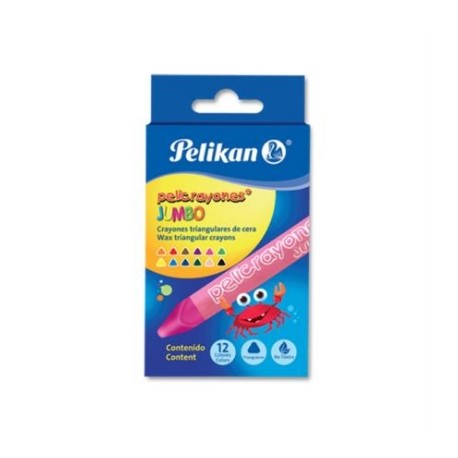 CRAYON PELIKAN TRIANGULAR JUMBO C/12