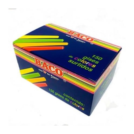 GIS BACO COLORES TIC-150 CAJITA C/150 PIEZAS