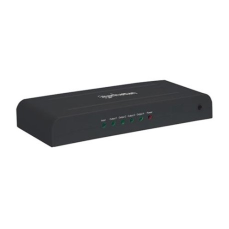 Video Splitter Manhattan HDMI 4K UHDTV 4 Puertos Color Negro