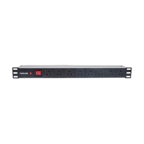 Barra PDUIntellinet Gab/Rack 19" 1U Contra Sobrecarga On/Off 8 Contactos