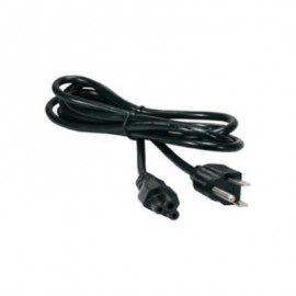 Cable Corriente Manhattan para Laptop Triple Color Negro