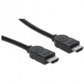 Cable Manhattan Alta Velocidad Canal Ethernet HDMI M-M 15m Color Negro