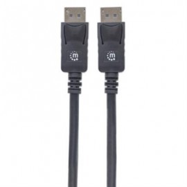 Cable Manhattan DisplayPort M-M Blindado 1m Color Negro