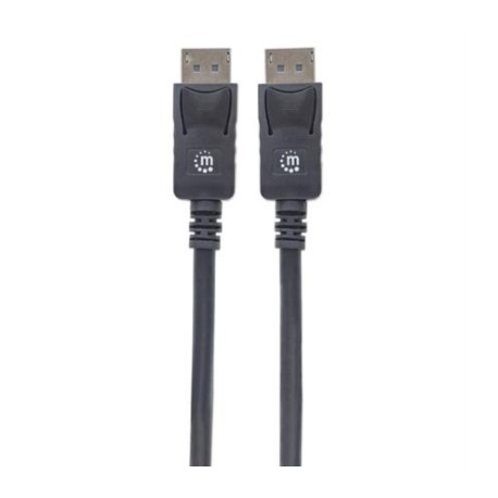 Cable Manhattan DisplayPort M-M Blindado 1m Color Negro