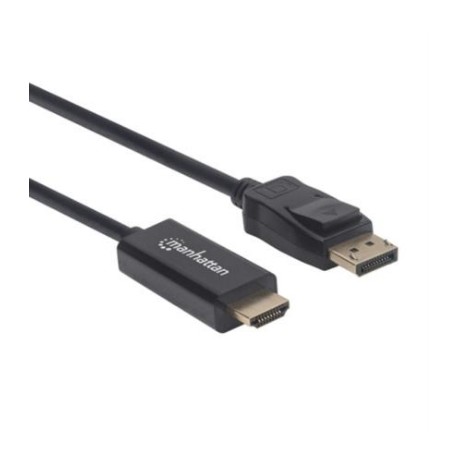 Cable Manhattan DisplayPort/HDMI M-M 1080p3m Color Negro