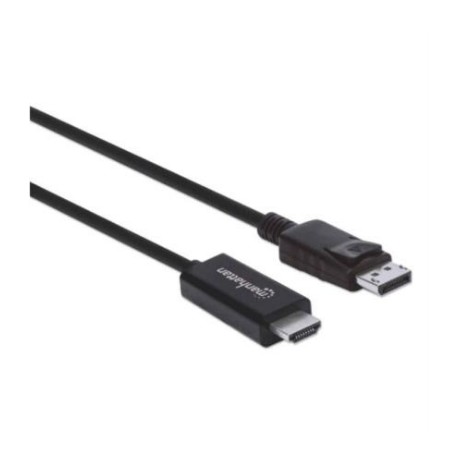 Cable Manhattan DisplayPort/HDMI-M 4K 3m Color Negro