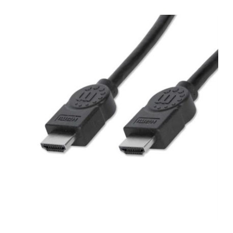 Cable Manhattan HDMI M-M Alta Velocidad Blindado 1m Color Negro