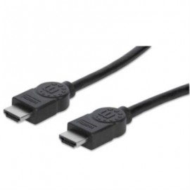 Cable Manhattan HDMI M-M Alta Velocidad con Ethernet 7.5m Color Negro