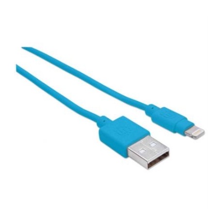 Cable Manhattan Lightning a USB-A 1m Color Azul