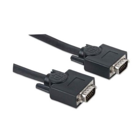 Cable Manhattan para Monitor SVGA HD15 M-M 20m Color Negro