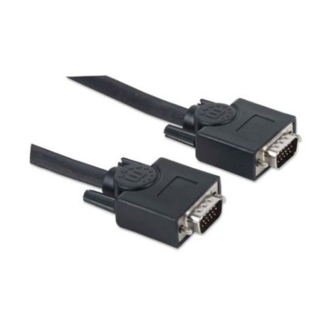 Cable Manhattan para Monitor SVGA HD15 M-M 30m Color Negro