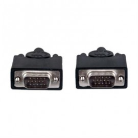 Cable Manhattan SVGA Monitor 5MM HD15M-M 1.8m Color Negro