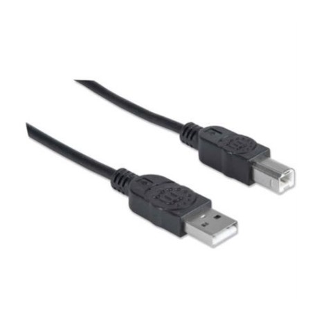 Cable Manhattan USB 2.0 A-B Alta Velocidad 5m Color Negro