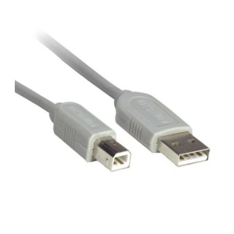 Cable Manhattan USB A-B 4.5m Color Gris